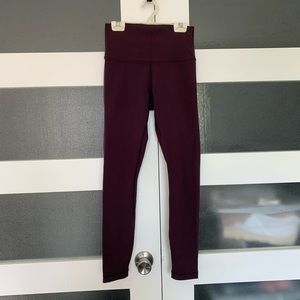 Burgundy Lululemon Wunder Unders